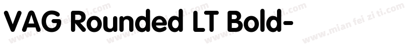 VAG Rounded LT Bold字体转换
